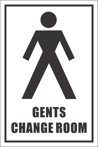 T37 - Gents Change Room Sign | Safety Signs &amp; Equipment